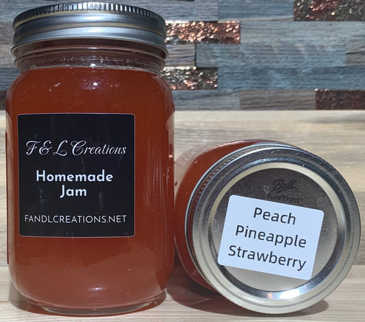 Strawberry, Peach, Pineapple Jam